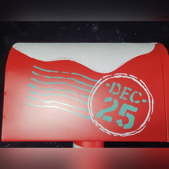 Christmas Metal Mailbox Decor🎄⛄️🎅 Letters To Santa 🎅❤️💚 - Picture 10 of 16